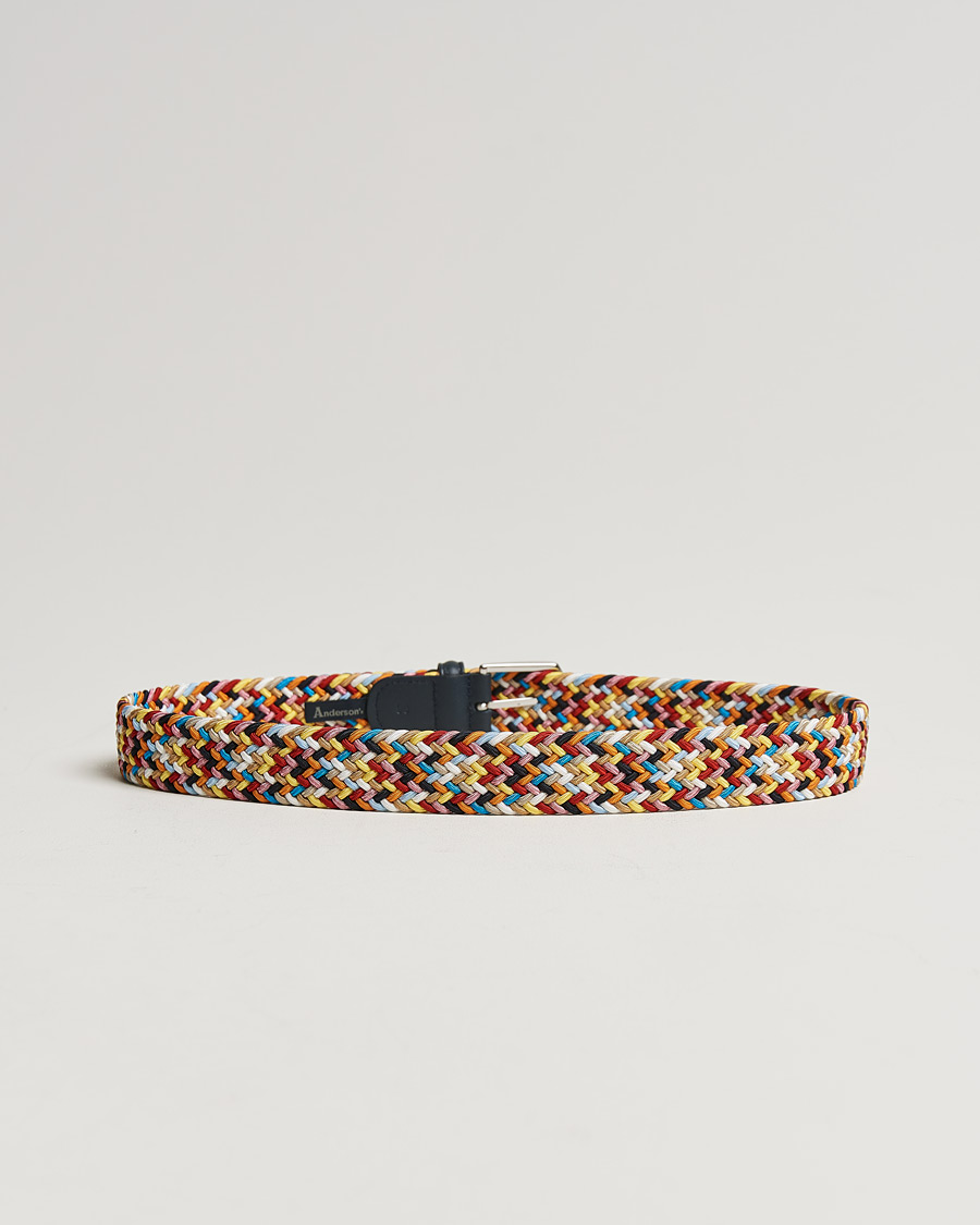 Herren | Accessoires | Anderson's | Stretch Woven 3,5 cm Belt Multi