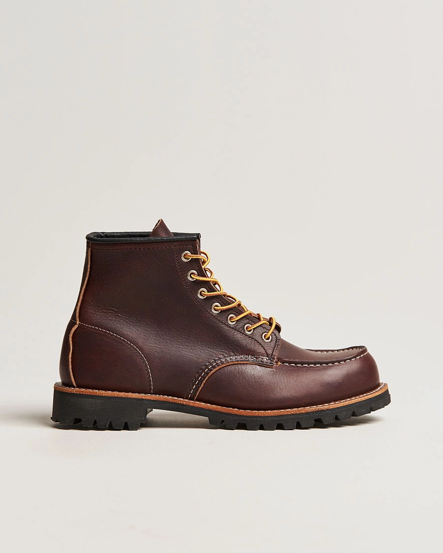 Herren | Schnürboots | Red Wing Shoes | Moc Toe Boot Briar Oil Slick Leather