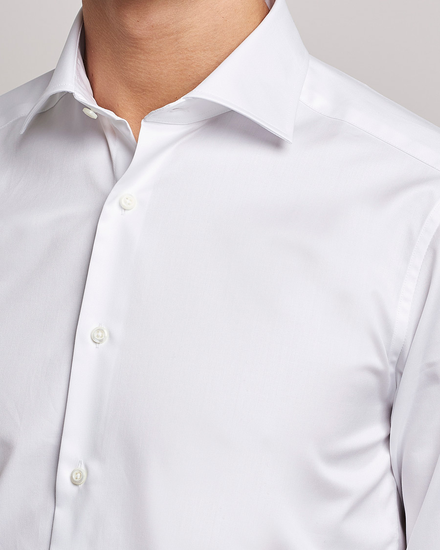 Herren | Hemden | Stenströms | Superslim Plain Shirt White