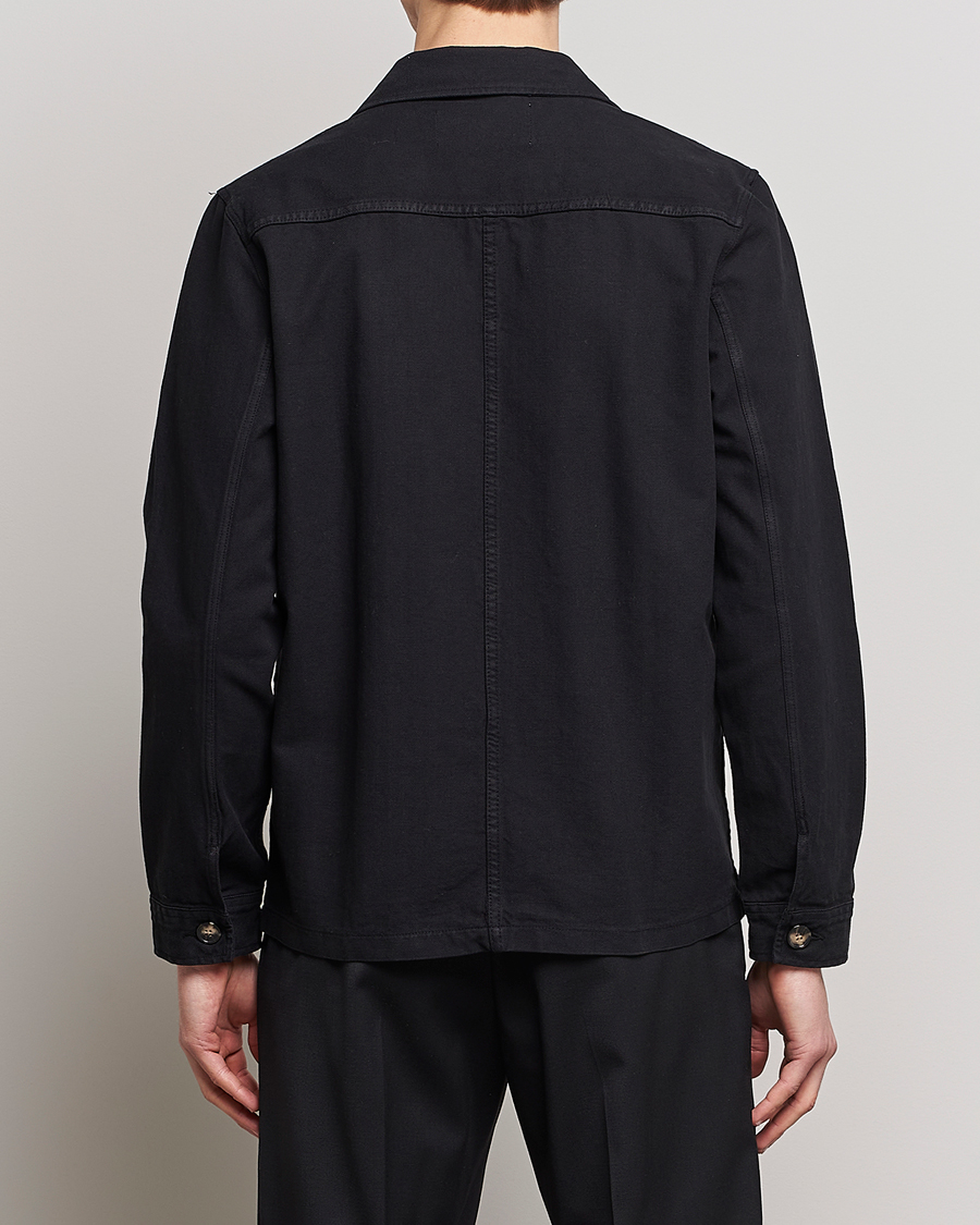 Herren | Hemden | A Day's March | Original Herringbone Overshirt Black