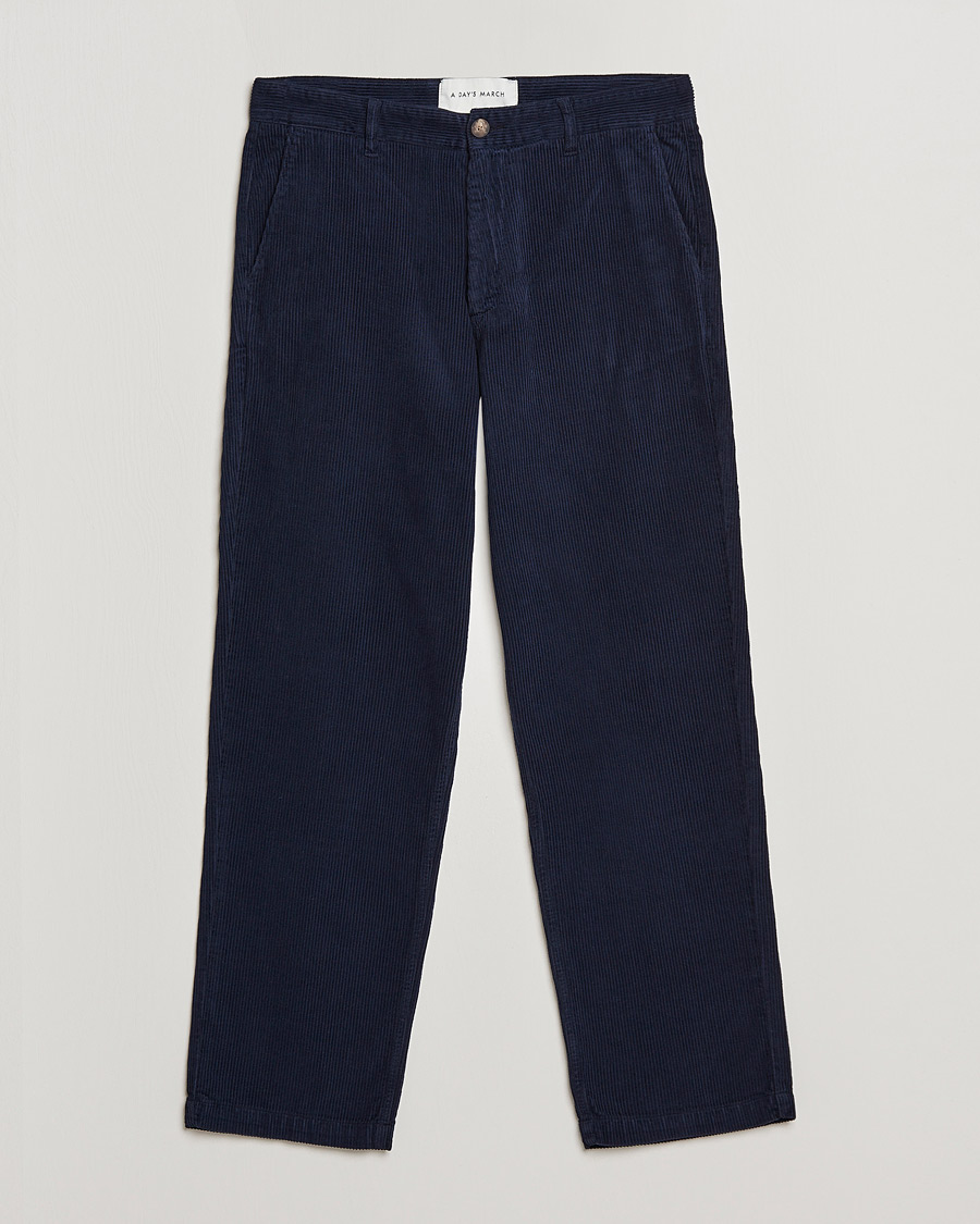 Herren | Hosen | A Day's March | Redwood Cord Trousers Navy