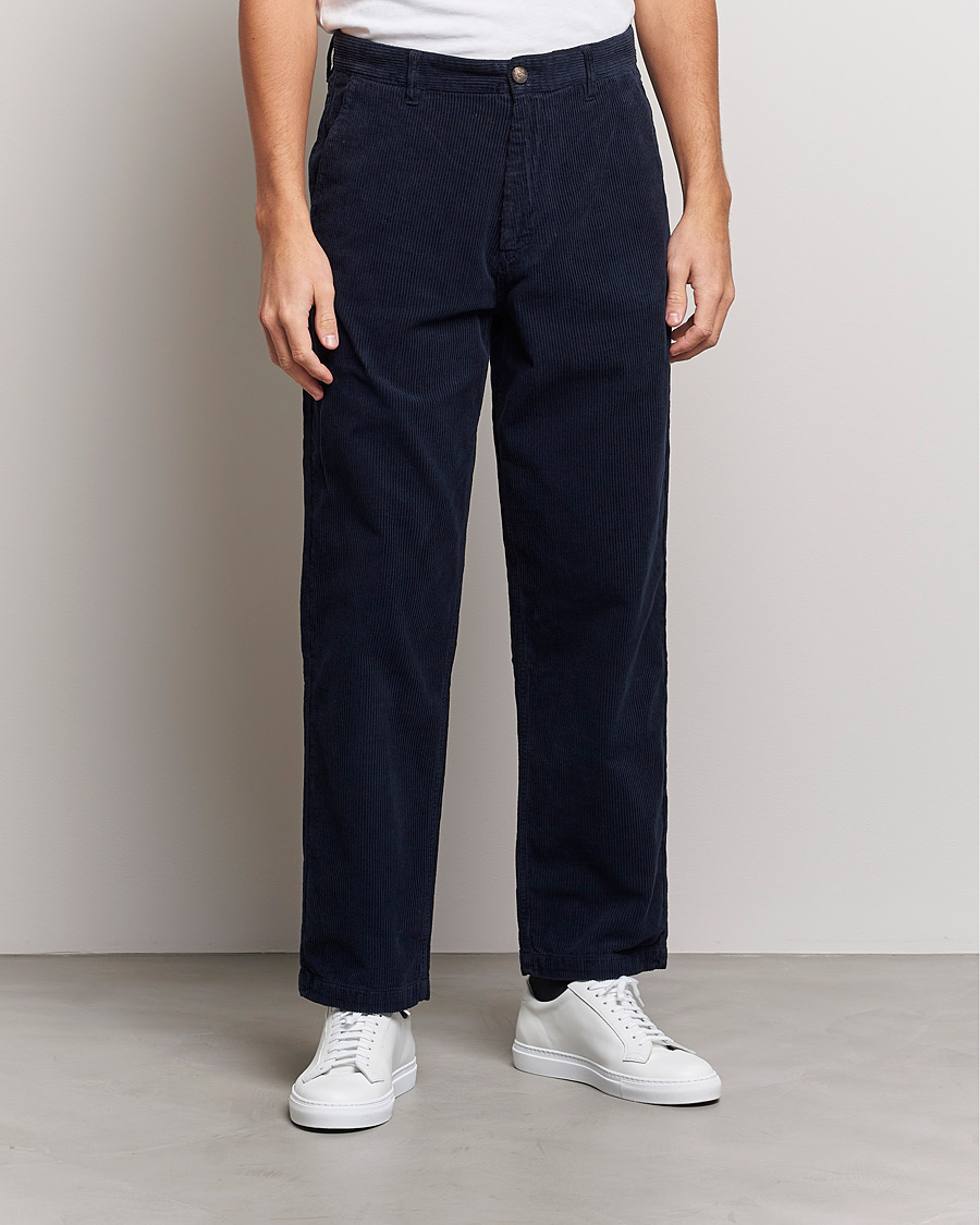 Herren | Cordhosen | A Day's March | Redwood Cord Trousers Navy