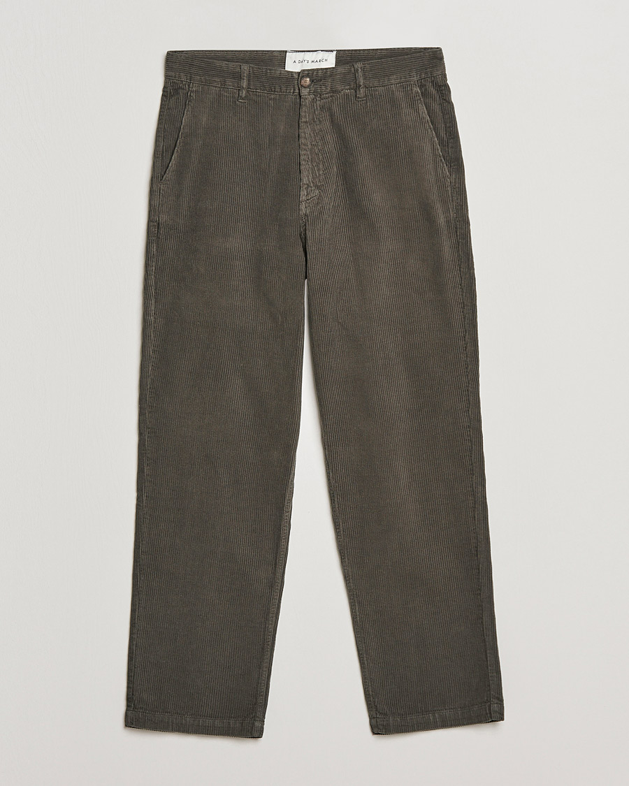 Herren | Hosen | A Day's March | Redwood Corduroy Trousers Olive