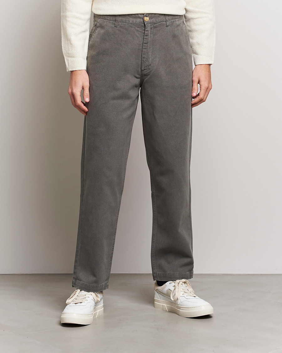 Herren | | A Day's March | Redwood Cotton/Tencel Trousers Olive