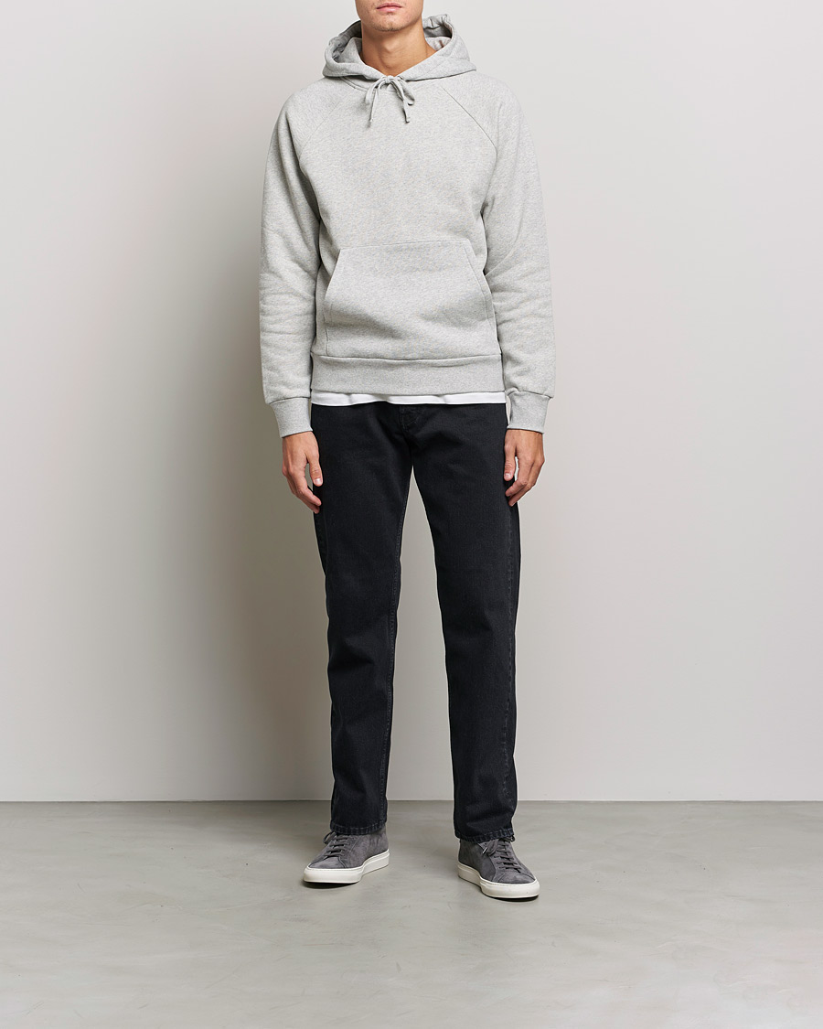 Herren | A Day's March | A Day's March | Lafayette Organic Cotton Hoodie Grey Melange