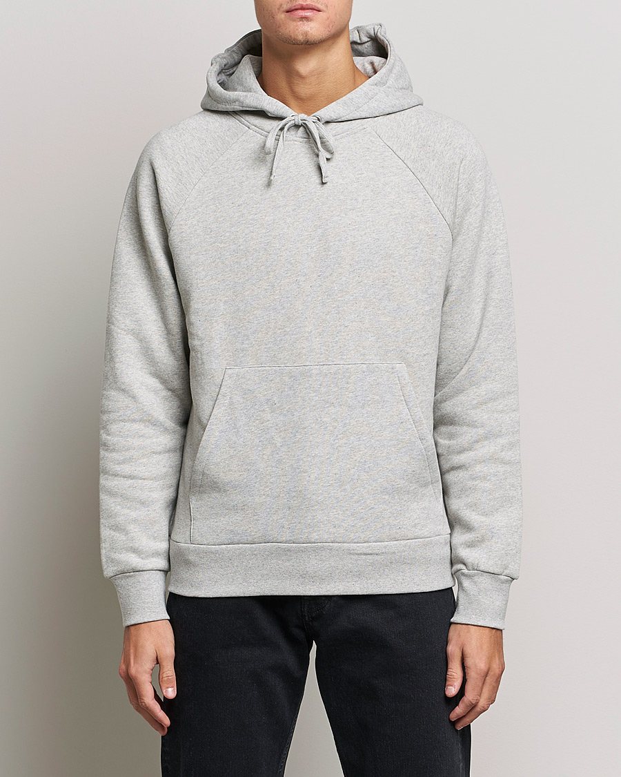 Herren | A Day's March | A Day's March | Lafayette Organic Cotton Hoodie Grey Melange