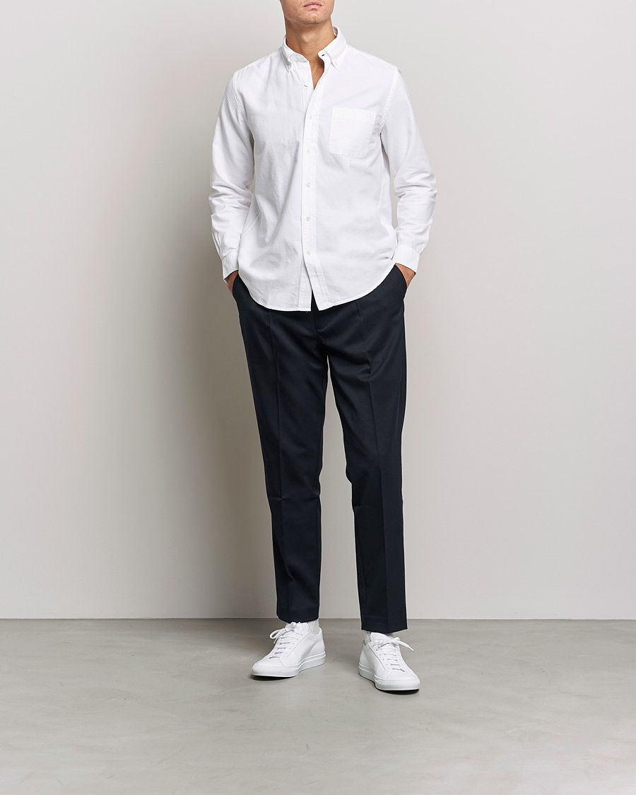 Herren |  | A Day's March | Moorgate Dyed Oxford Shirt White