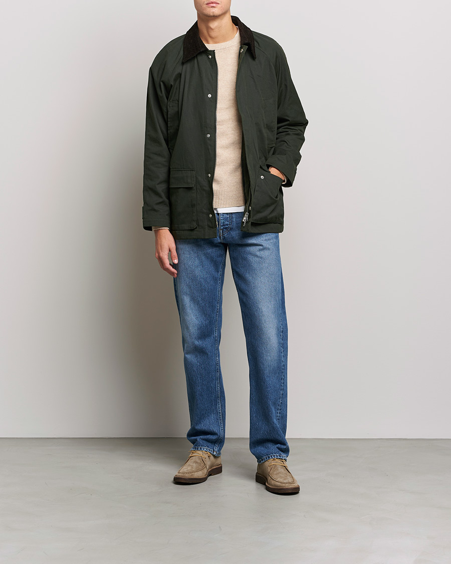 Herren | Übergangsjacken | A Day's March | Stour Waxed Jacket Olive