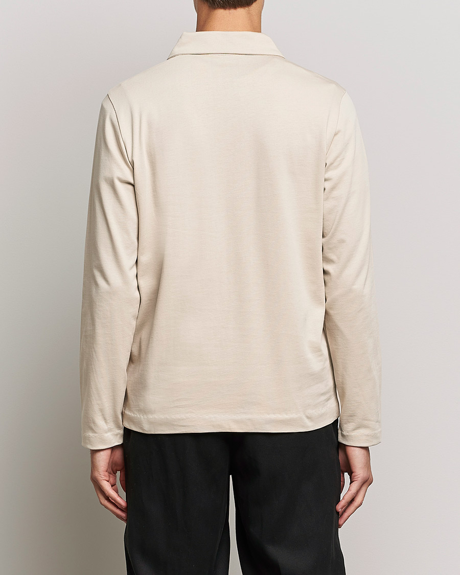 Herren | Poloshirt | A Day's March | Branford Long Sleeve Jersey Polo Sand