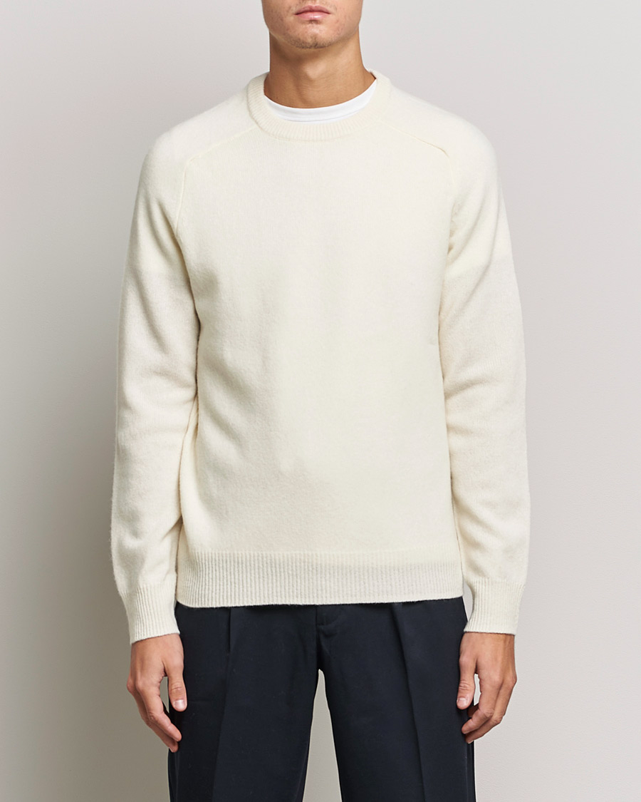 Herren | Kategorie | A Day's March | Brodick Lambswool Sweater Off White