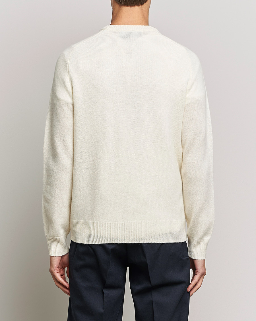 Herren | Pullover | A Day's March | Brodick Lambswool Sweater Off White