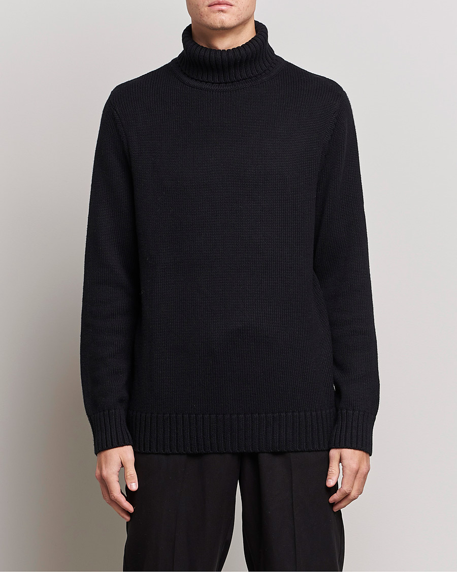 Herren |  | A Day's March | Forres Cotton/Cashmere Rollneck Black