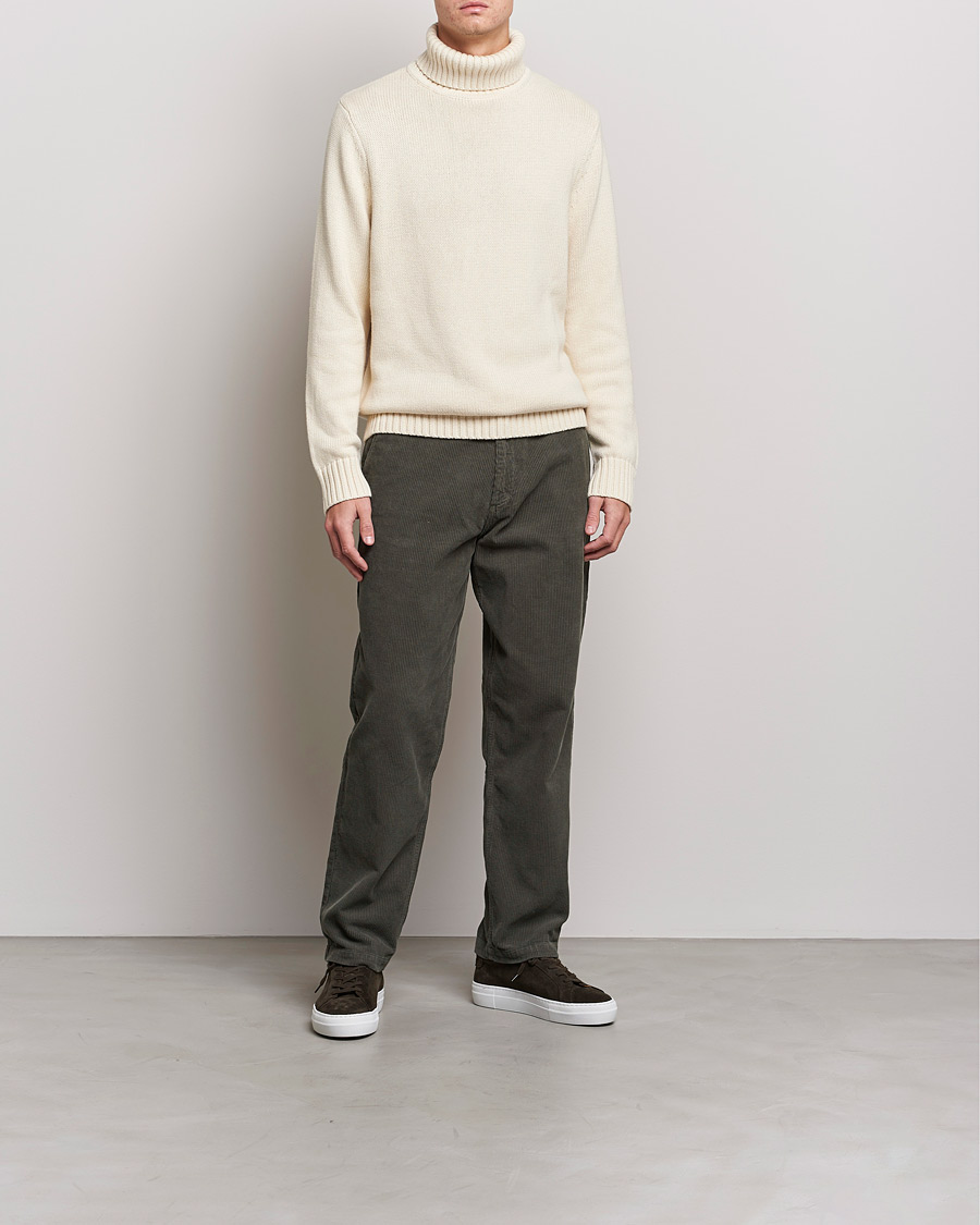 Herren | A Day's March | A Day's March | Forres Cotton/Cashmere Rollneck Off White