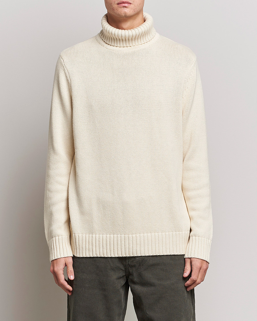 Herren |  | A Day's March | Forres Cotton/Cashmere Rollneck Off White
