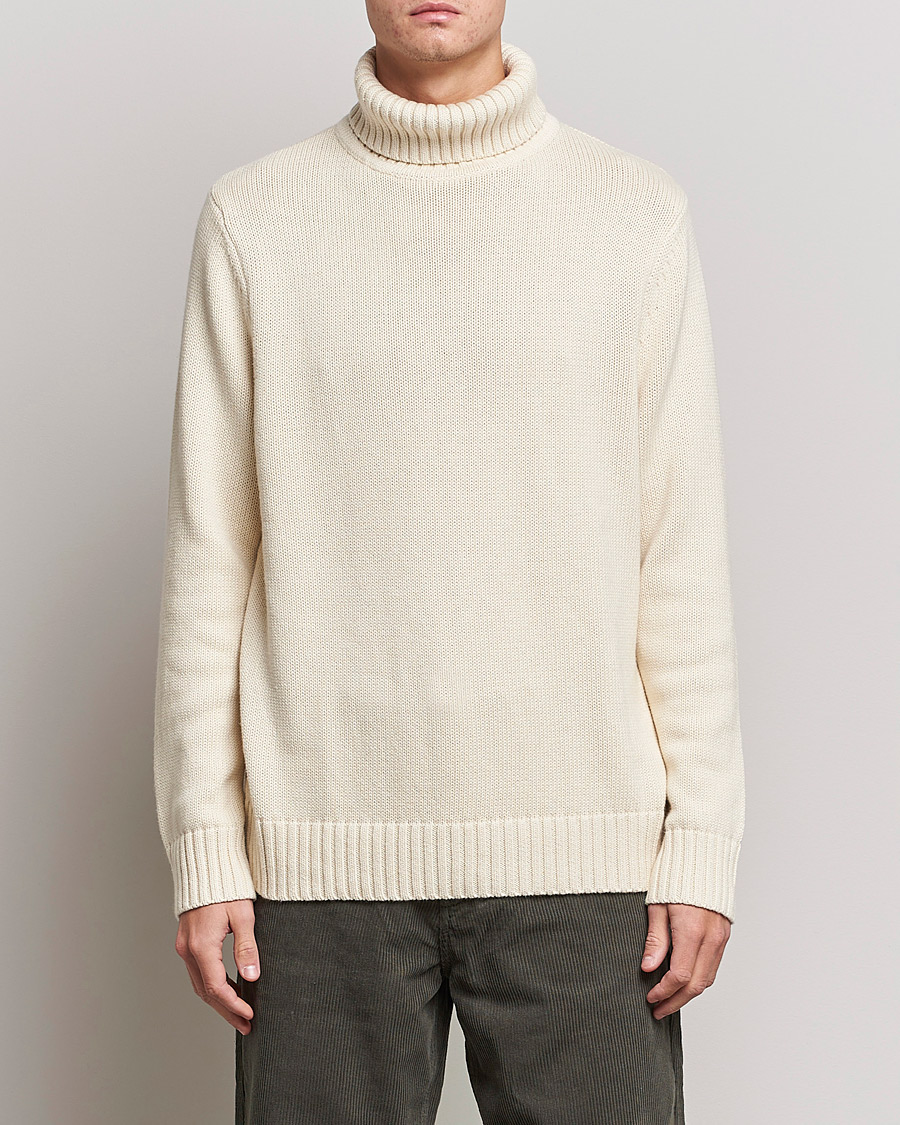 Herren | | A Day's March | Forres Cotton/Cashmere Rollneck Off White