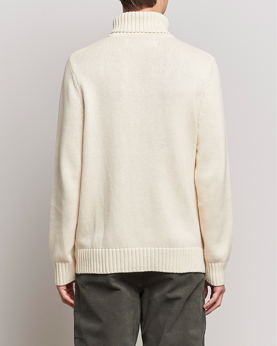 Herren | Pullover | A Day's March | Forres Cotton/Cashmere Rollneck Off White
