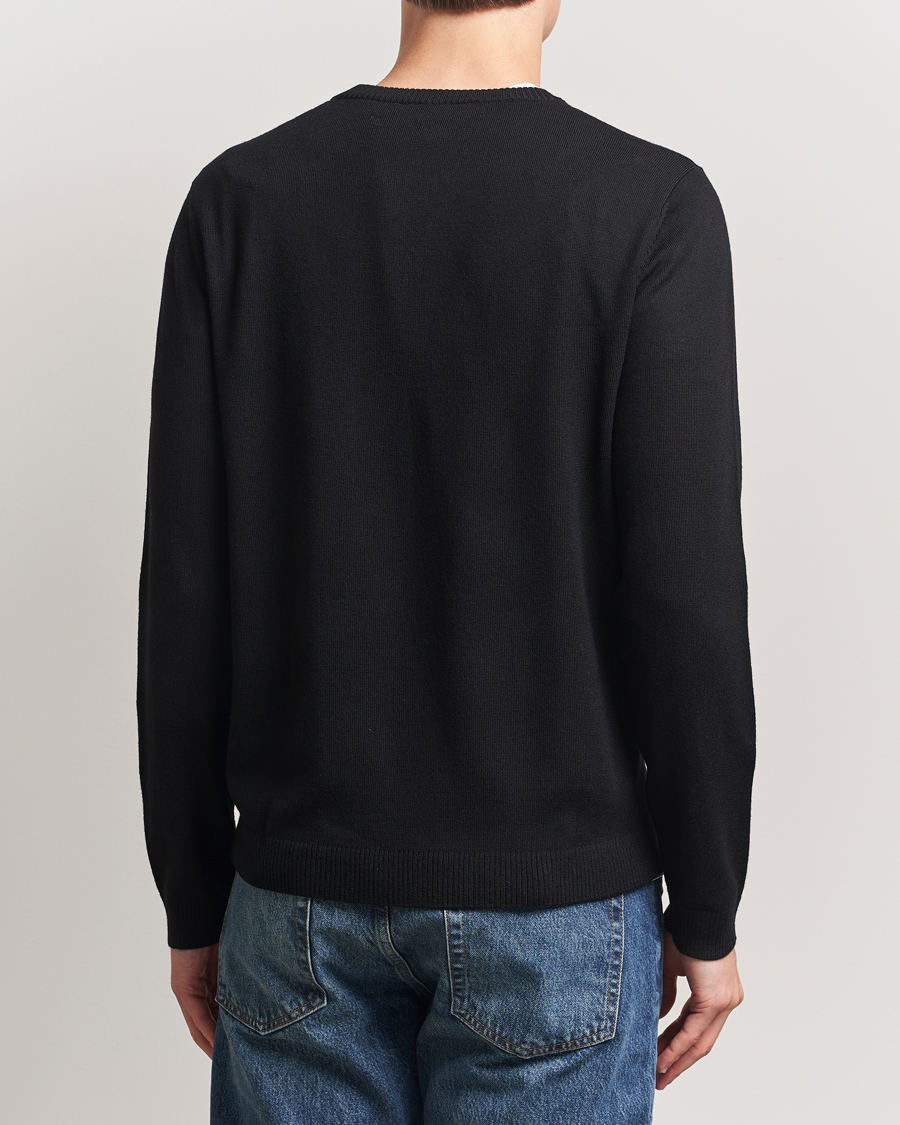 Herren | Pullover | A Day's March | Alagón Merino Crew Black
