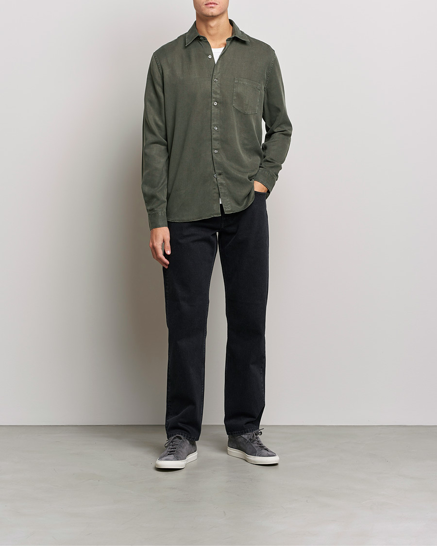 Herren | Hemden | A Day's March | Daintree Tencel Shirt Olive