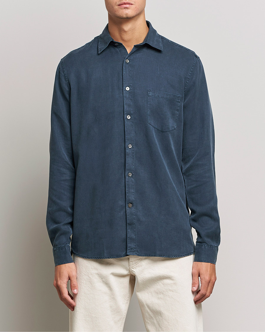 Herren |  | A Day's March | Daintree Tencel Shirt Navy