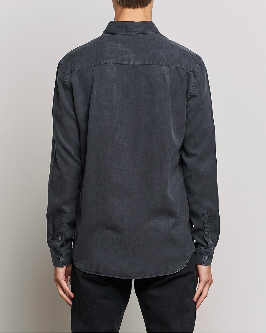 Herren | Hemden | A Day's March | Daintree Tencel Shirt Off Black