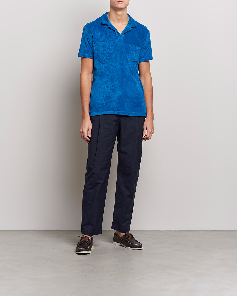 Herren | Poloshirts | Orlebar Brown | Terry Polo Signal Blue