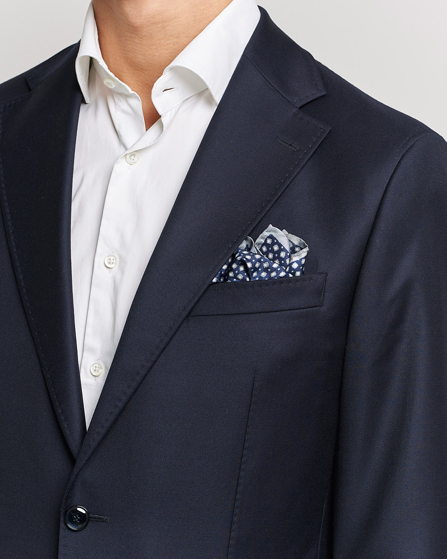 Herren | | Stenströms | Silk Handkerchief Navy