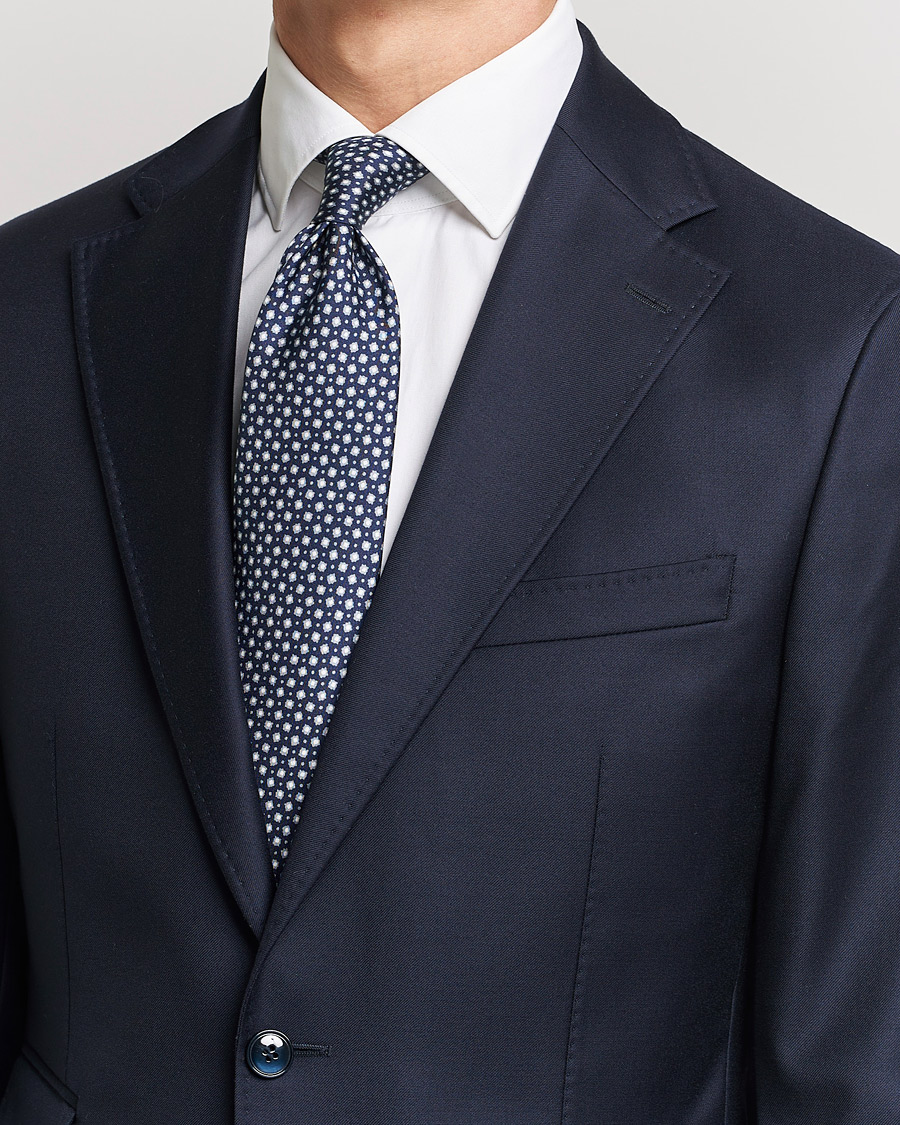 Men | Accessories | Stenströms | Silk Tie Dark Blue