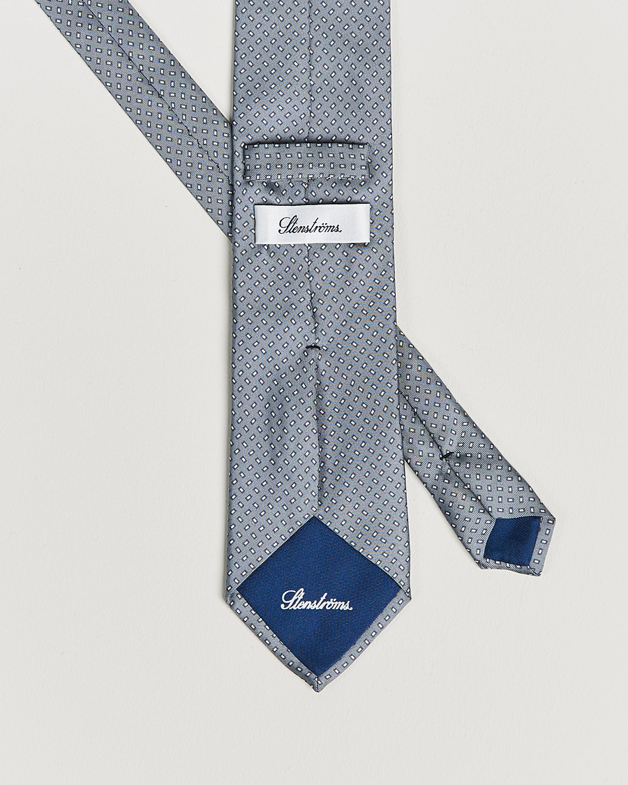 Herren | Krawatten | Stenströms | Silk Tie Grey