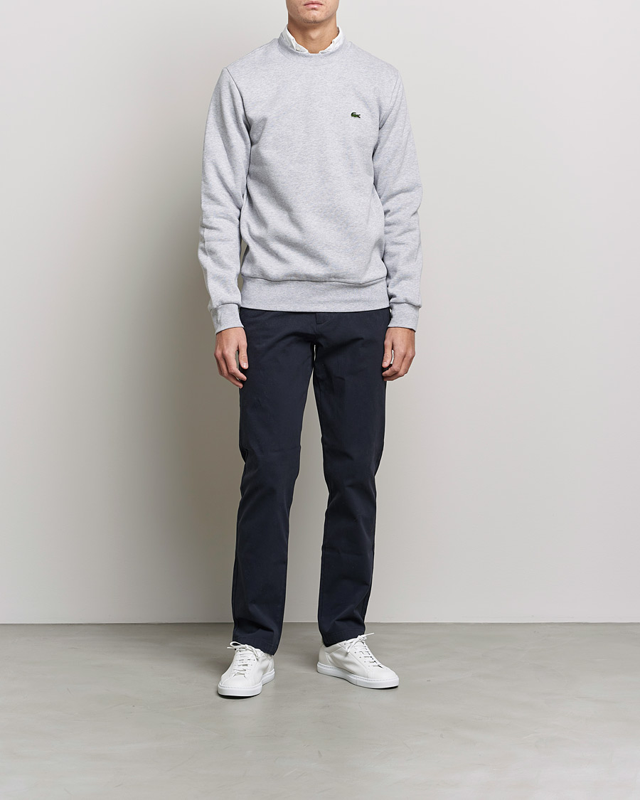 Herren | Pullover | Lacoste | Crew Neck Sweatshirt Silver Chine