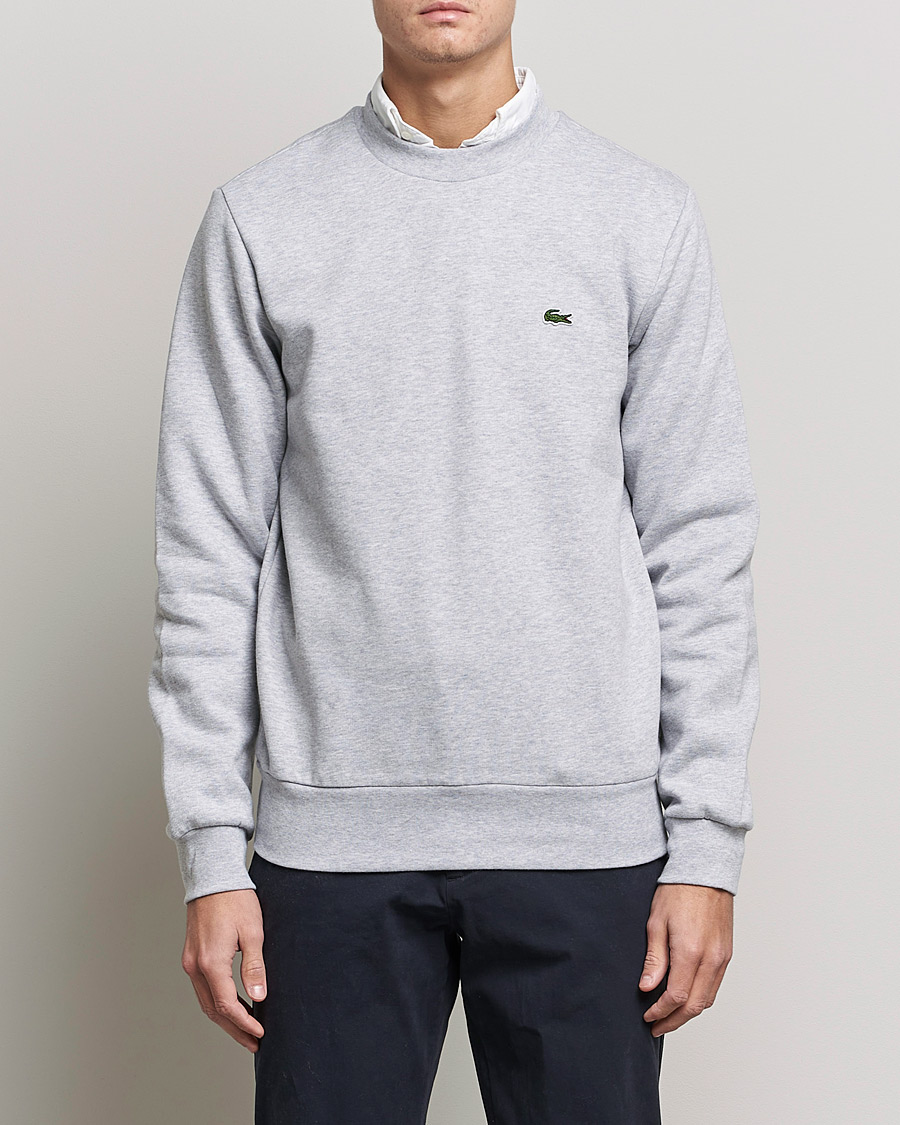 Men |  | Lacoste | Crew Neck Sweatshirt Silver Chine