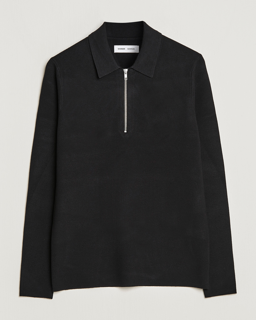 Herren | Pullover | Samsøe Samsøe | Samsøe & Samsøe Guna Half Zip Black