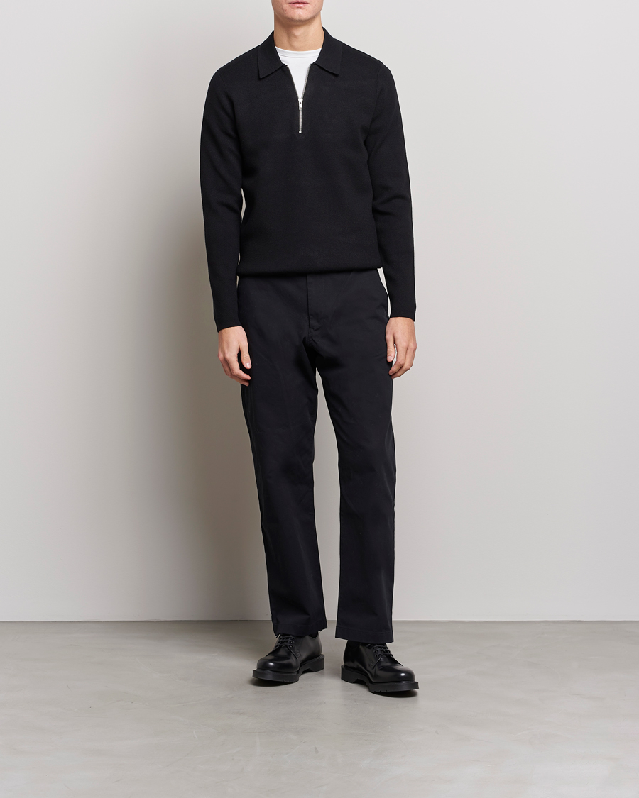 Herren | Pullover | Samsøe Samsøe | Samsøe & Samsøe Guna Half Zip Black