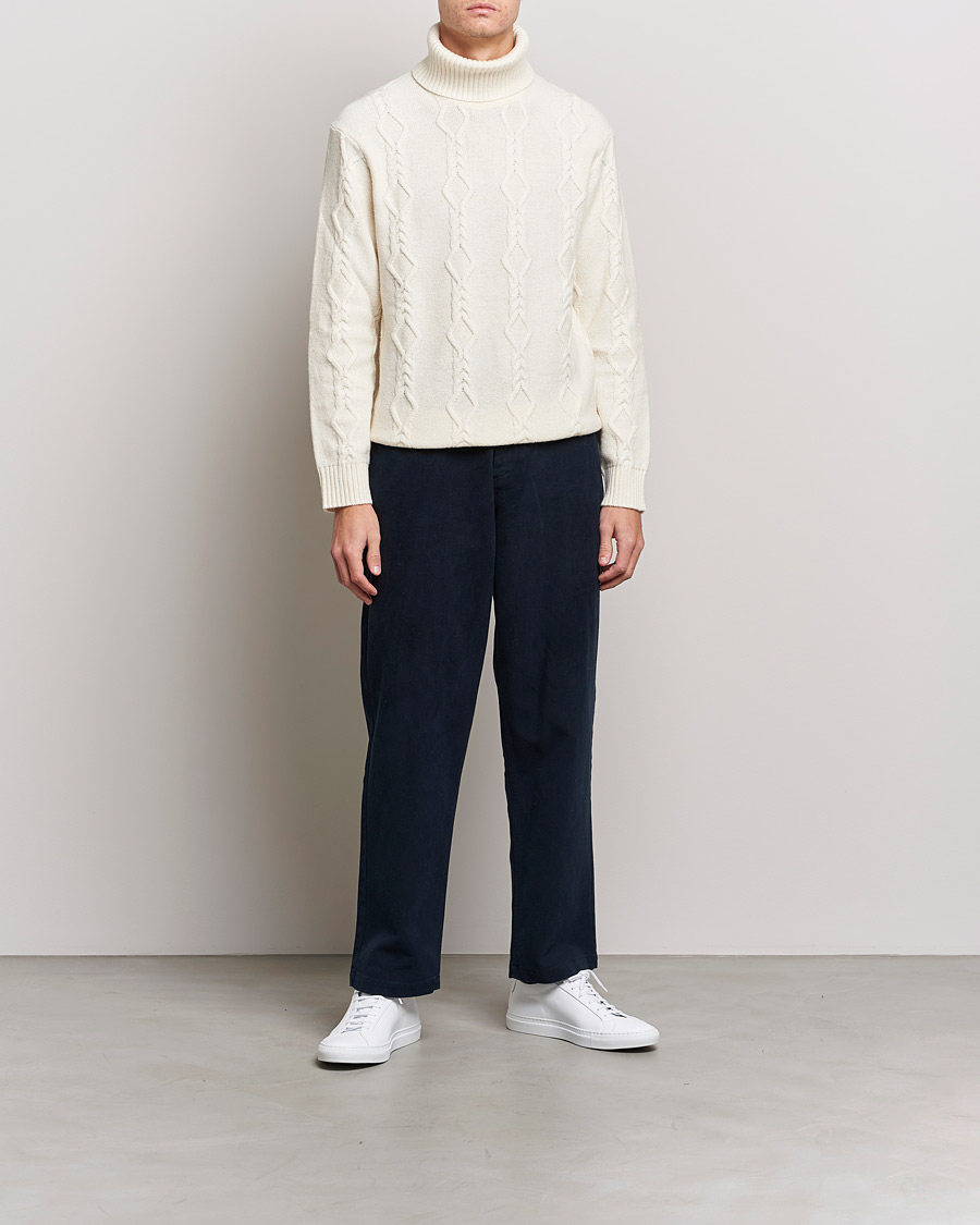 Herren | Pullover | Samsøe Samsøe | Samsøe & Samsøe Mas Wool Turtleneck Whisper White