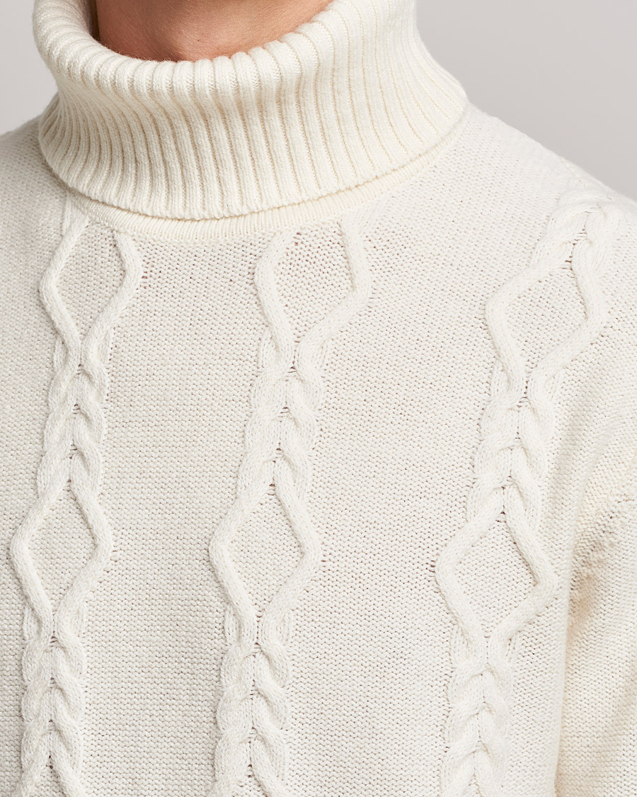Herren | Pullover | Samsøe Samsøe | Samsøe & Samsøe Mas Wool Turtleneck Whisper White