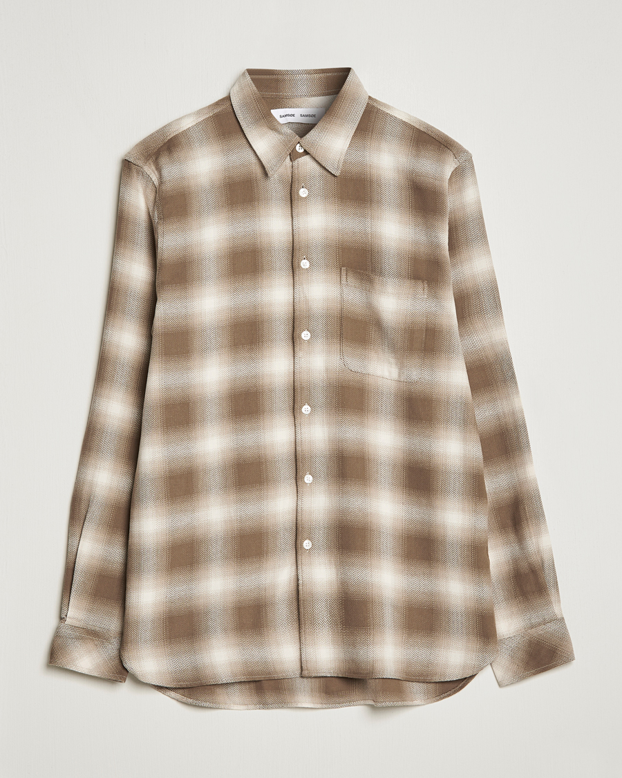Herren | Hemden | Samsøe Samsøe | Samsøe & Samsøe Liam Organic Cotton Shirt Stone Gray