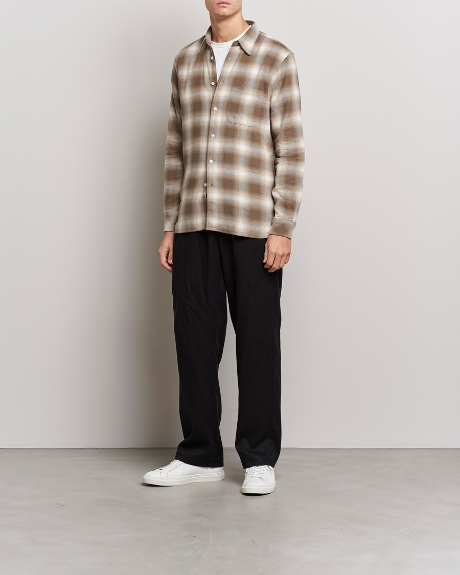 Herren | Hemden | Samsøe Samsøe | Samsøe & Samsøe Liam Organic Cotton Shirt Stone Gray
