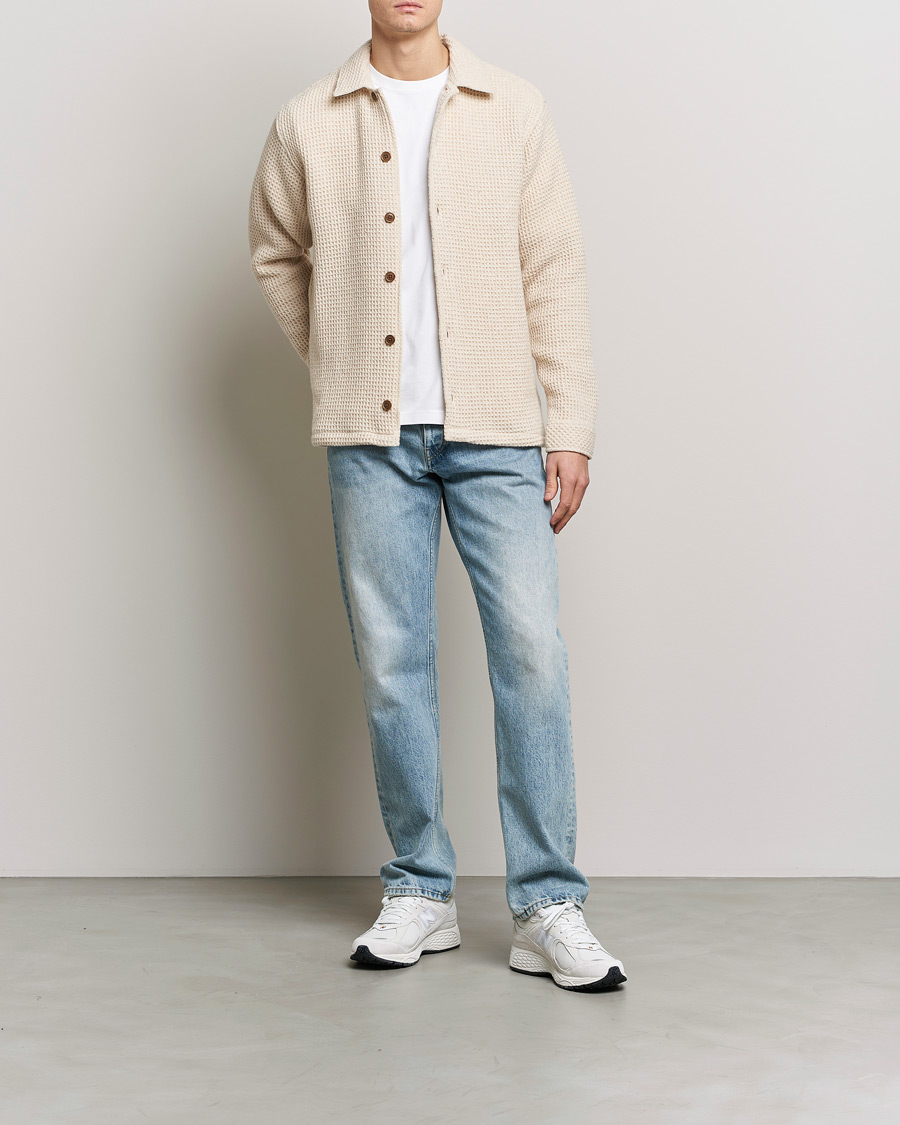 Herren | Hemden | Samsøe Samsøe | Samsøe & Samsøe Castor Recycled Wool Overshirt Natural