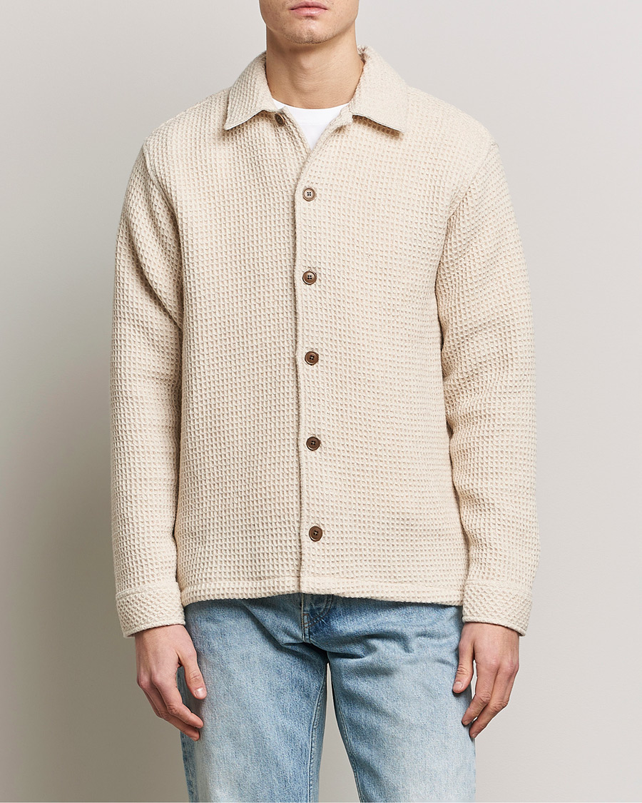 Herren | Hemden | Samsøe Samsøe | Samsøe & Samsøe Castor Recycled Wool Overshirt Natural