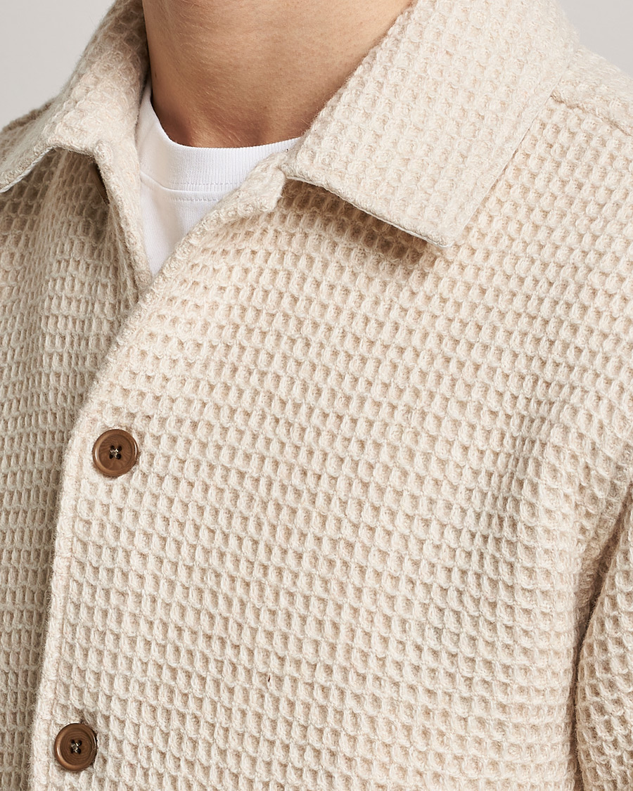 Herren | Hemden | Samsøe Samsøe | Samsøe & Samsøe Castor Recycled Wool Overshirt Natural