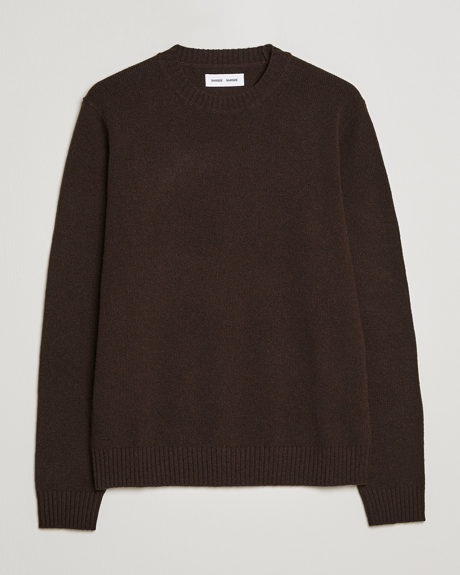 Herren | Pullover | Samsøe Samsøe | Samsøe & Samsøe Sylli Wool Crew Neck Mole