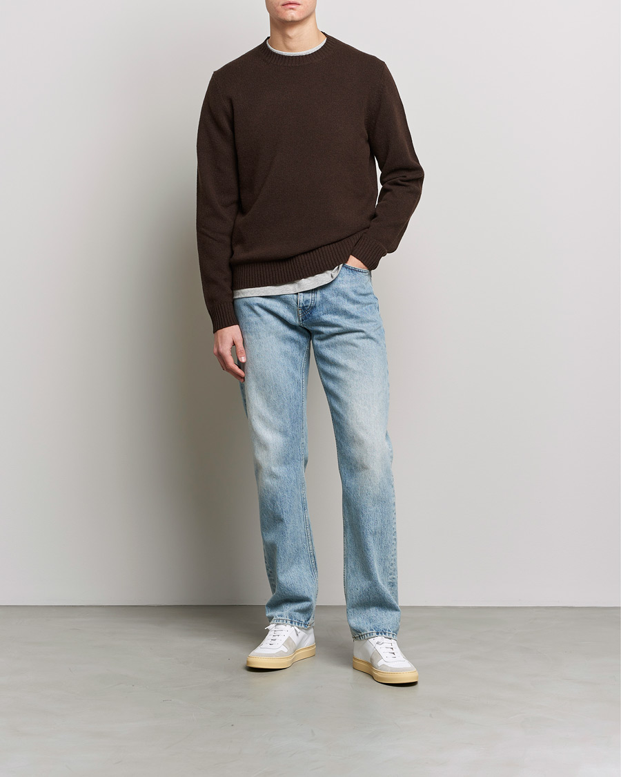 Herren | Pullover | Samsøe Samsøe | Samsøe & Samsøe Sylli Wool Crew Neck Mole
