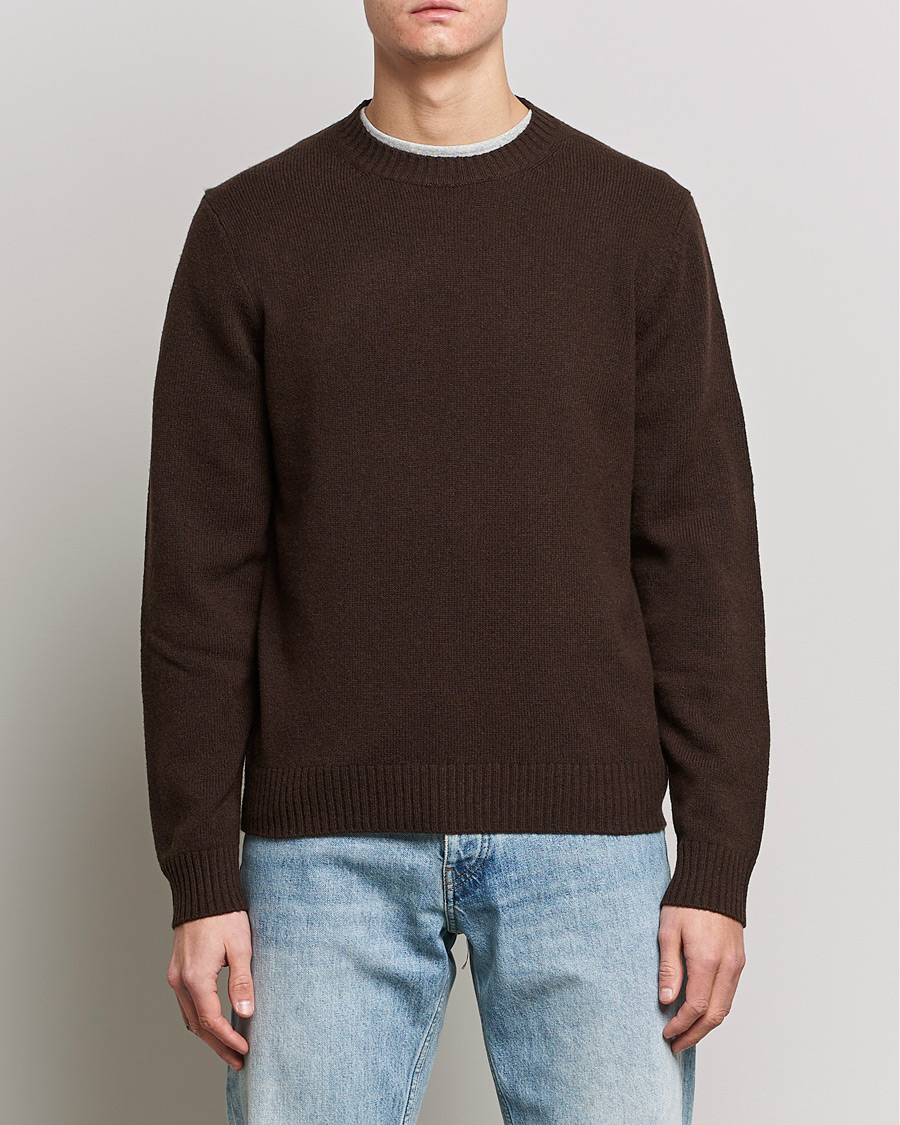 Herren | Pullover | Samsøe Samsøe | Samsøe & Samsøe Sylli Wool Crew Neck Mole