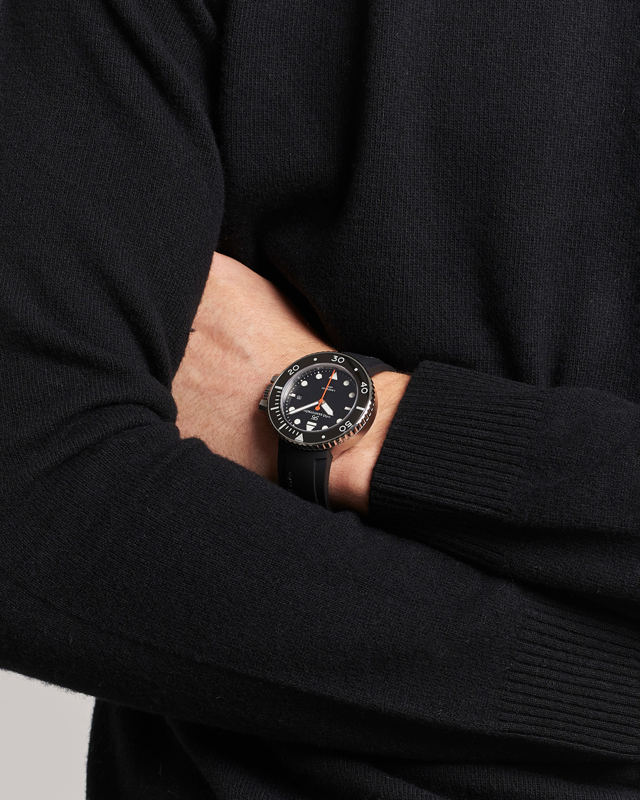 Herren | Uhrenverwahrung | Sjöö Sandström | Landsort 459m Black