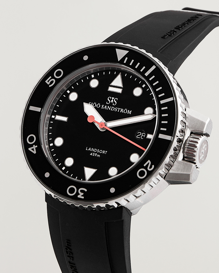 Herren | Uhrenverwahrung | Sjöö Sandström | Landsort 459m Black