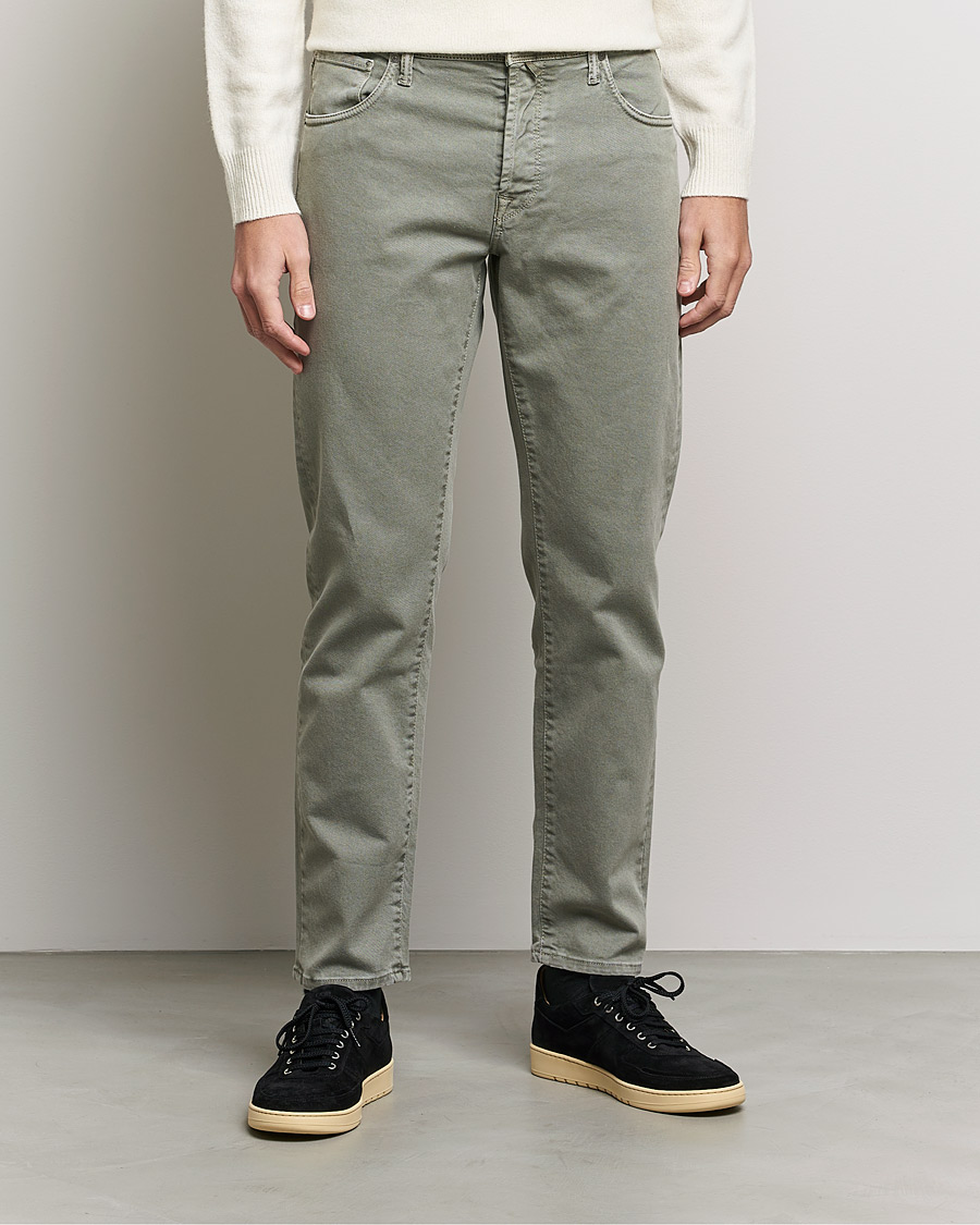 Herren |  | Incotex | Bull Denim 5-Pocket Pants Green