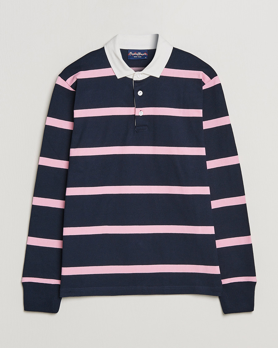 Herren | 20% sale | Rowing Blazers | Hockney Stripe Rugby Navy/Pink