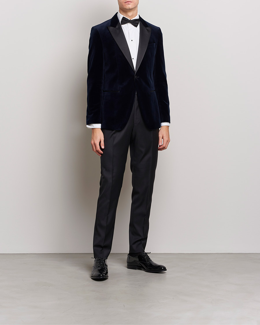 Herren | Sakkos | BOSS | Hutson Velvet Tuxudo Jacket Dark Blue