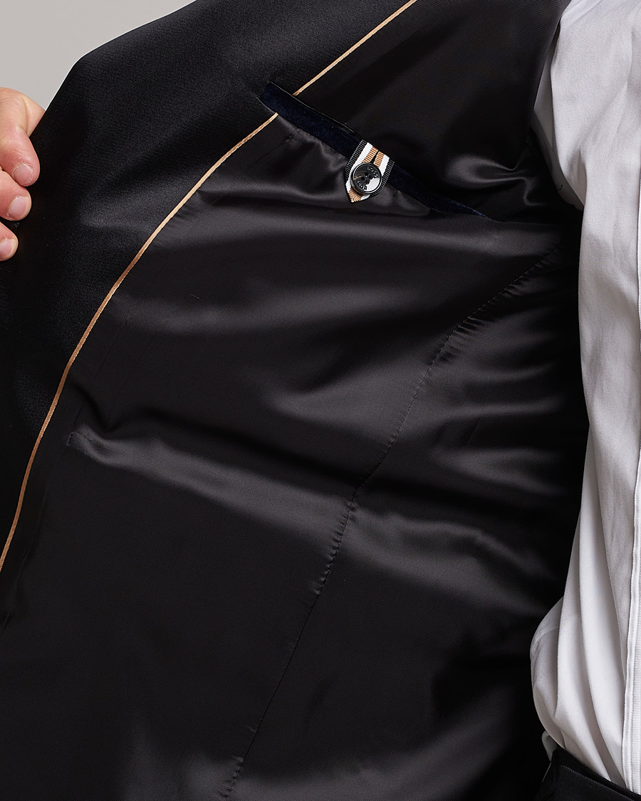 Herren | Sakkos | BOSS BLACK | Hutson Velvet Tuxudo Jacket Dark Blue