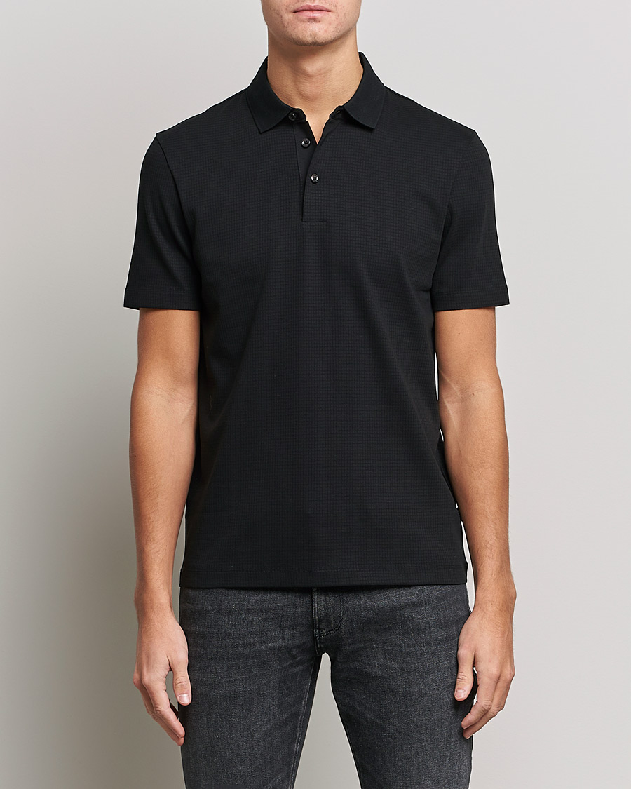 Herren |  | BOSS BLACK | Pitton Waffle Polo Black