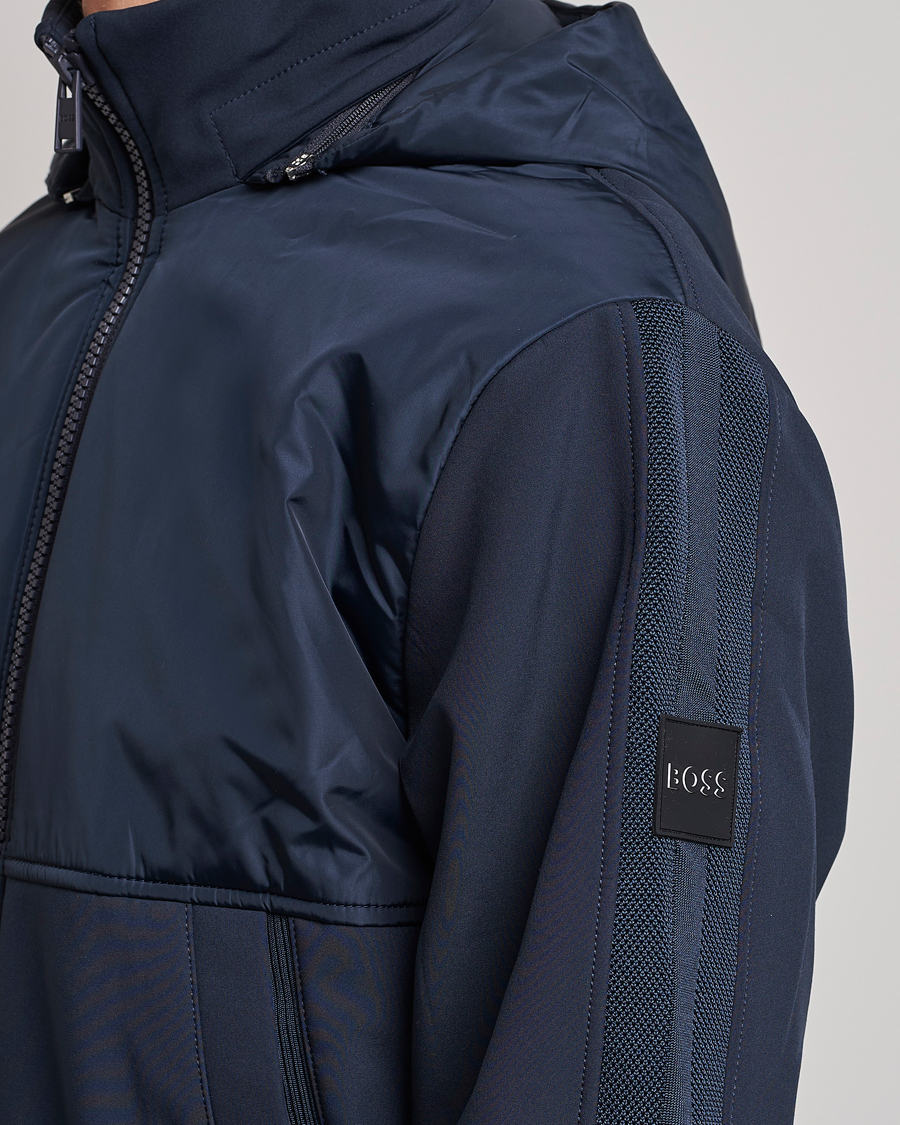 Herren | Jacken | BOSS BLACK | Seeger Hybrid Jacket Dark Blue
